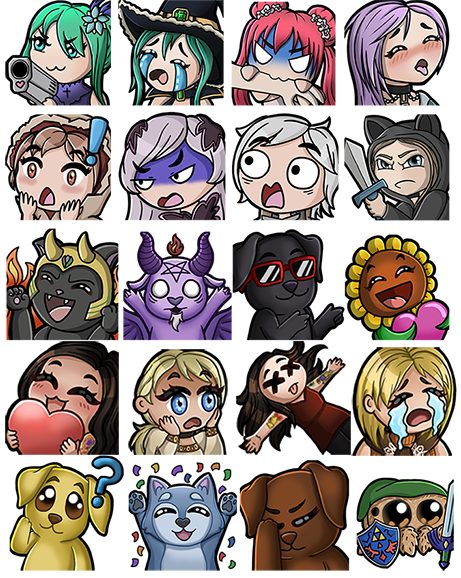 Twitch Emote Commissions by SusieQZ